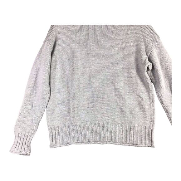 1.STATE Women’s Size L Gray Cotton Acrylic Knit Pullover Sweater Long Sleeve NWT - Picture 13 of 16